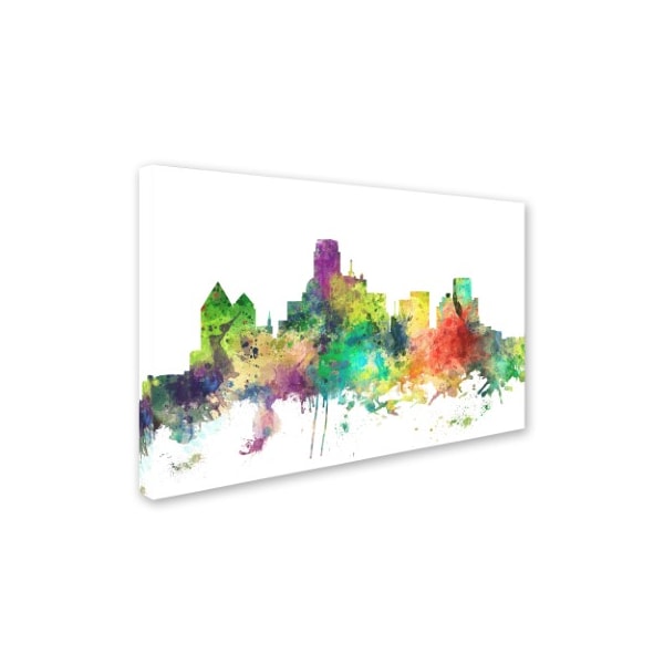 Marlene Watson 'Dallas Texas Skyline SP' Canvas Art,12x19